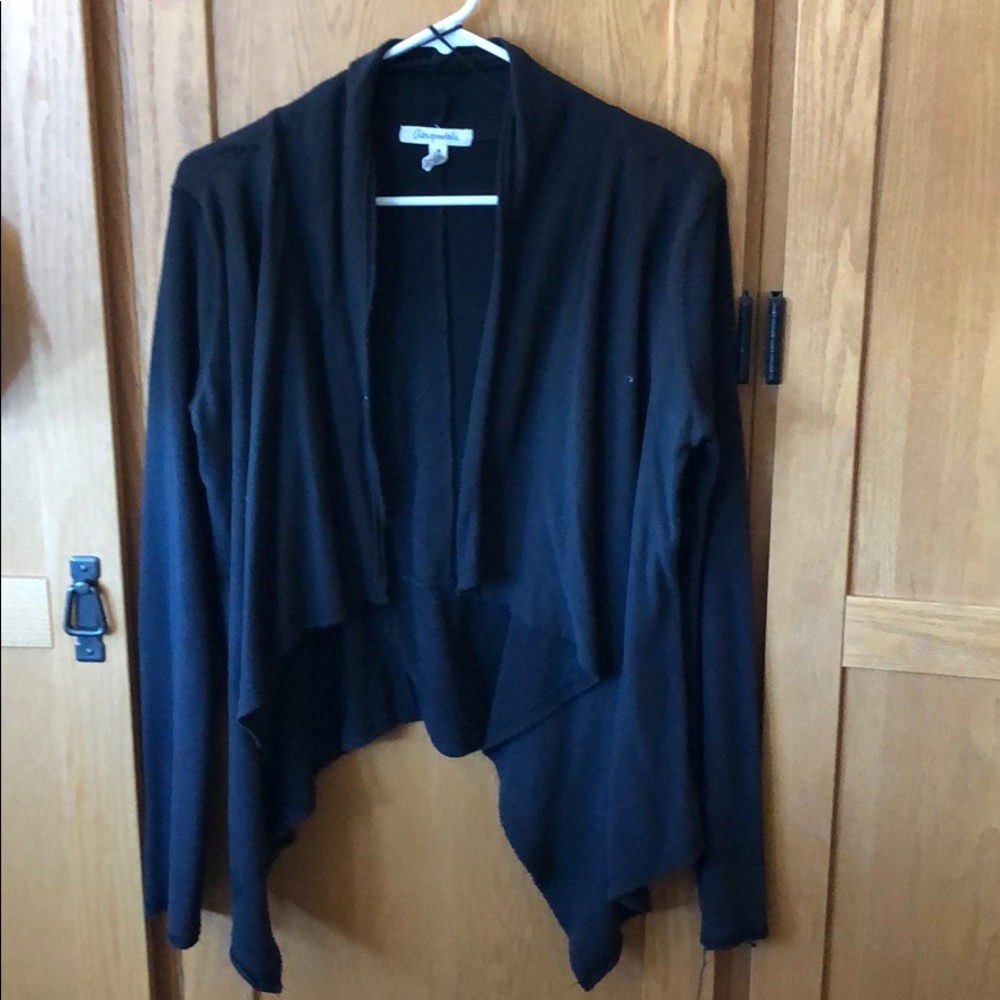Drapey black cardigan
